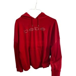 Bebe Women's Red Hoodie with Logo